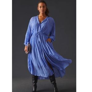 Anthropologie Allene Shimmer Maxi Dress